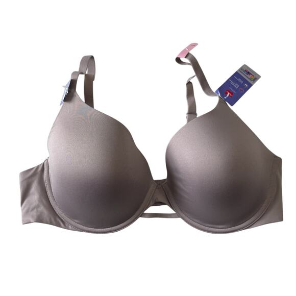 Hanes Bra Size Large ComfortFlex Fit Dreamwire T-shirt Bra MHG563 Warm Steel - Picture 2 of 10